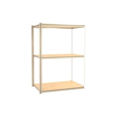 Global Equipment High Capacity Add-On Rack 60x48x843 Levels Wood Deck 1300 Lb Per Level Tan 581003